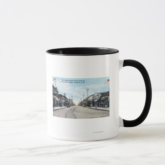 Mug Vue ouest de la rue Heron depuis le pont (Droite)