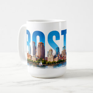 Mug Vue panoramique historique de Boston Massachusetts