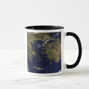 Mug Vue satellite de la Grèce et de la Turquie