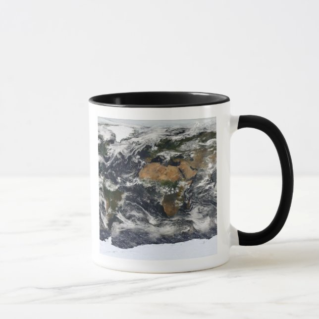 Mug Vue satellite détaillée de la Terre (Droite)