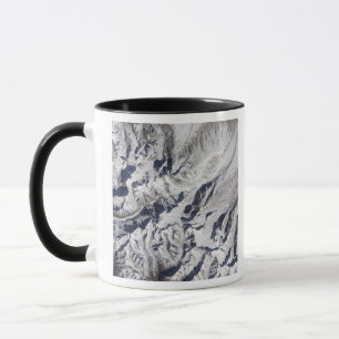 Mug Vue satellite d'un glacier de l'Himalaya