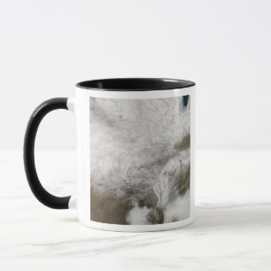 Mug Vue satellite d'une tempête hivernale sévère