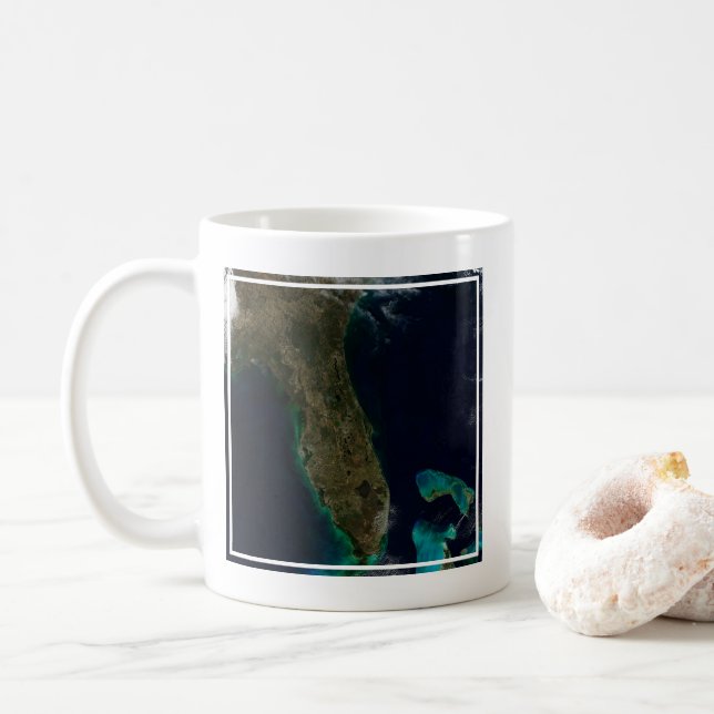 Mug Vue Satellite Sur La Floride. (Avec donut)
