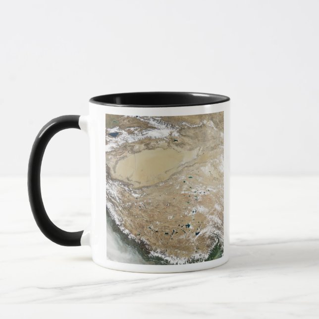 Mug Vue satellite sur le plateau tibétain (Gauche)