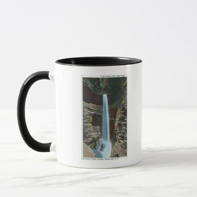 Mug Vue spectaculaire de la cascade de la caverne (Gauche)