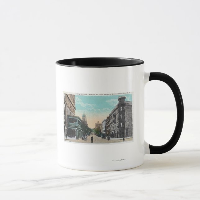 Mug Vue sud de la rue Chenango depuis Arlington (Droite)