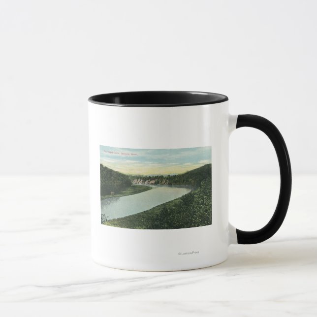 Mug Vue sur la rivière Genesee (Droite)