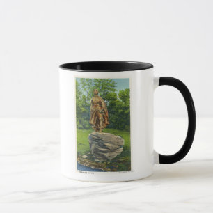 Mug Vue sur la statue du pèlerin