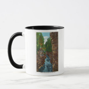Mug Vue sur le chaos Ausable de la grotte de Hyde