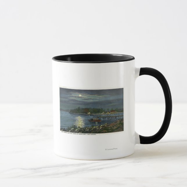 Mug Vue sur le Lune du lac, de l'atterrissage en batea (Droite)
