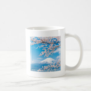 Mug Vue sur le Mont Fuji aux fleurs de cerisiers