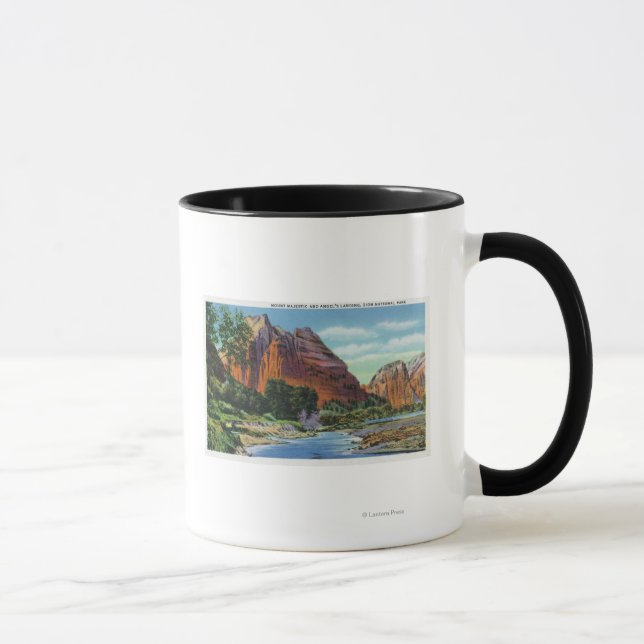 Mug Vue sur le mont Majestic et l'atterrissage d'Angel (Droite)