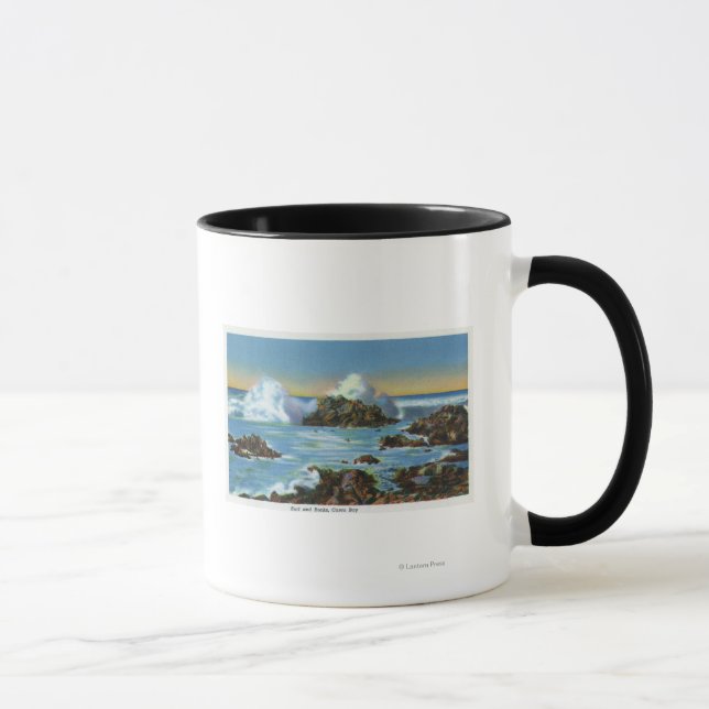 Mug Vue sur le Surf le long du rocher (Droite)