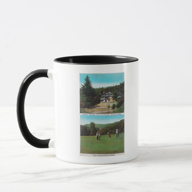 Mug Vue sur le terrain de golf, le terrain de croquet, (Gauche)