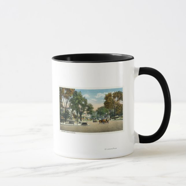 Mug Vue sur les avenues du parc et Fairfield (Droite)