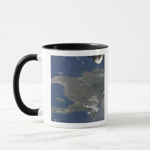 Mug Vue sur l'île caribéenne d'Hispaniola