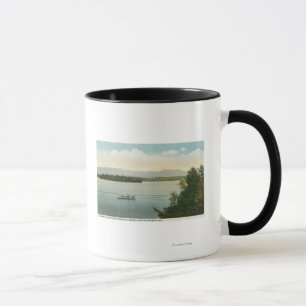 Mug Vue sur l'île de trois miles de l'Ossipee Mts