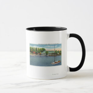 Mug Vue sur Midway Park Beach et Pavilion
