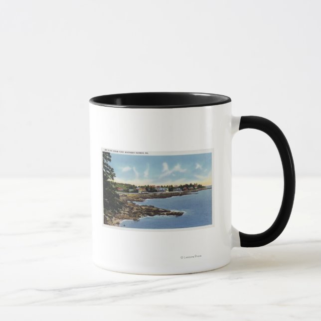 Mug Vue sur Ocean Point, Maisons en bord de mer (Droite)