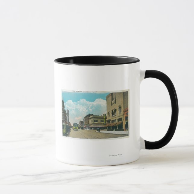 Mug Vue sur Park Street, Street CarAlameda, CA (Droite)