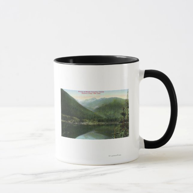 Mug Vue sur Rainbow Lodge et Alta Lake (Droite)