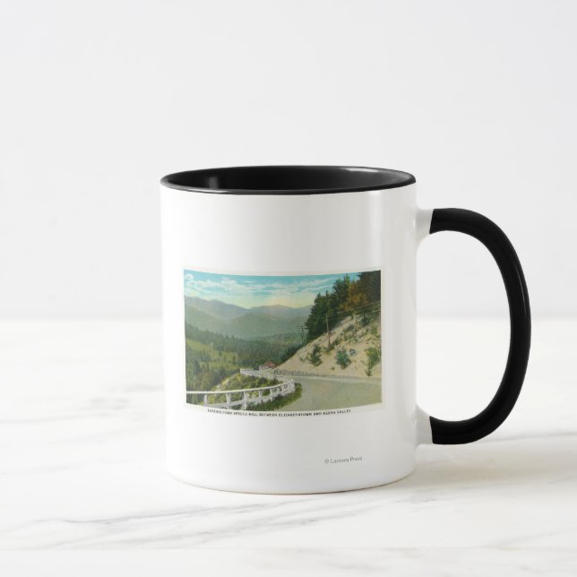 Mug Vue sur Spruce Hill avant Keene Valley (Droite)