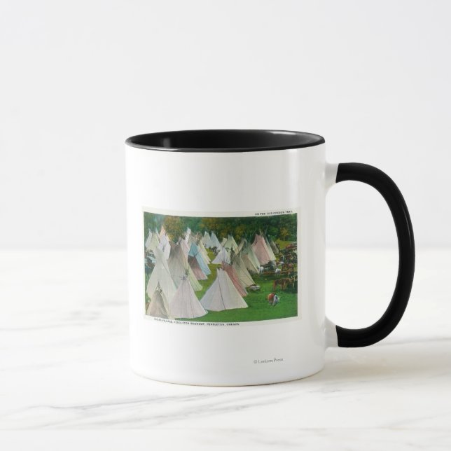 Mug Vue sur un village indien et Pendleton (Droite)
