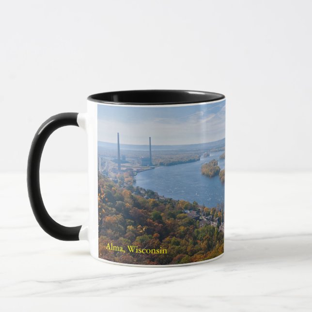 Mug vue surplombant Alma et la rivière  (Gauche)