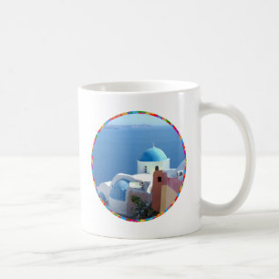 Mug Vues de l'église sur Santorin, Grèce