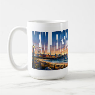 Mug Vues océaniques de la promenade côtière du New Jer