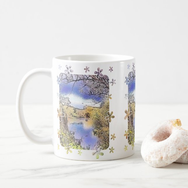 MUG VUES SUR L'ANGLETERRE (Avec donut)