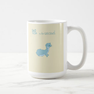 Mug W est pour la belette