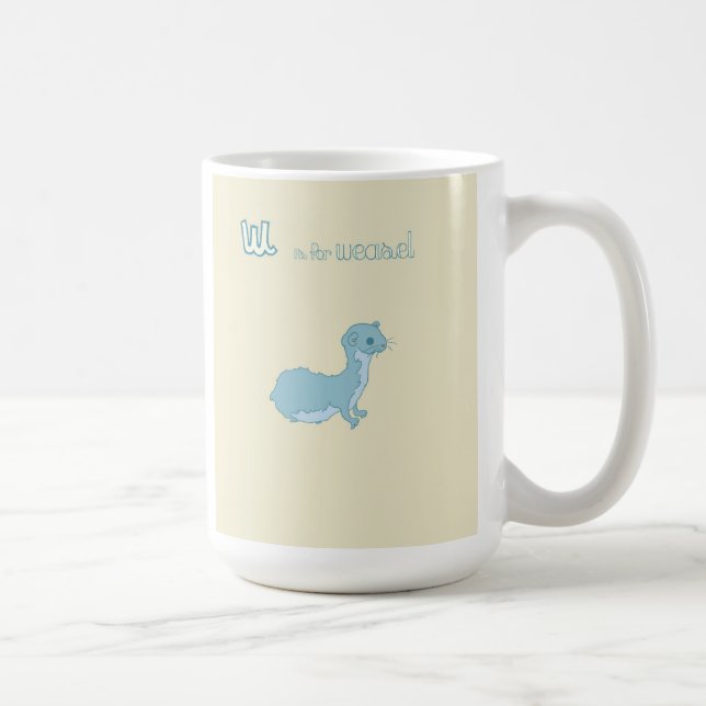 Mug W est pour la belette (Droite)