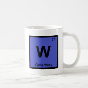 Mug W - Tableau périodique de chimie de Waterbury le