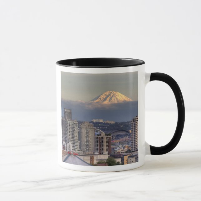 Mug WA, Seattle, Mount Rainier de Kerry Park (Droite)