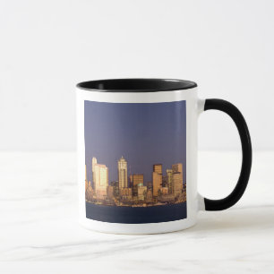 Mug WA, Seattle, panorama de Seattle et baie d'Elliott