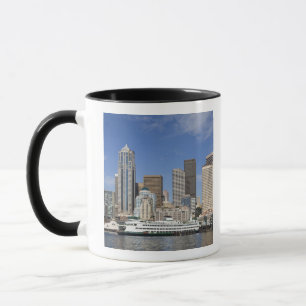 Mug WA, Seattle, Seattle, skyline avec ferry boat