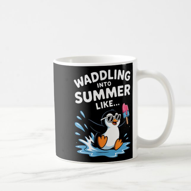 Mug Waikiki hawaï requin rétro jaune art pêche (Droite)
