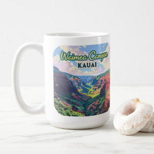 Mug Waimea Canyon Kauai Hawaii Paysage Rétro