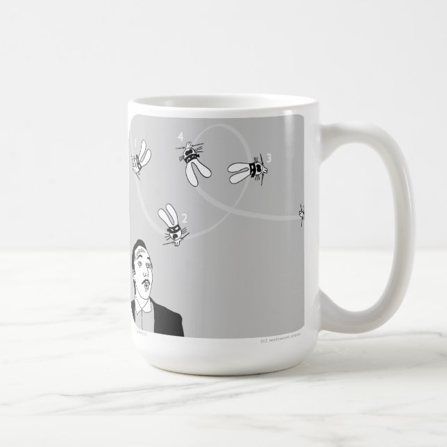 Mug Waitwot de badass de lapin du ninja WW032 (Droite)