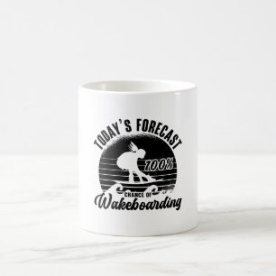 Mug Wakeboarder Prévision d'aujourd'hui 100% Chance Wa