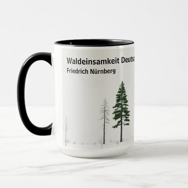 Mug Waldeinsamkeit Nature Lover Personalized (Gauche)