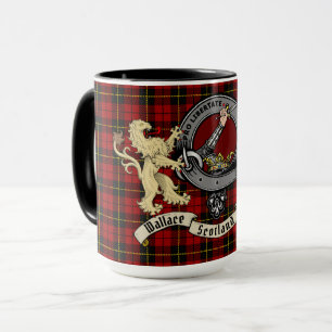 Mug Wallace Clan Badge & Tartan 