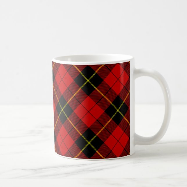 Mug Wallace tartan rouge noir plaid (Droite)