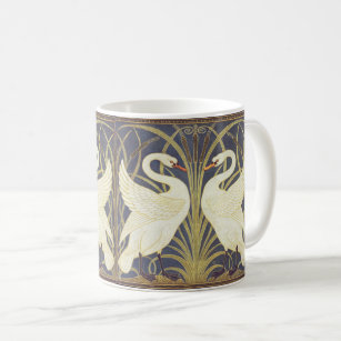 Mug Walter Crane Swan, Rush Et Iris Art Nouveau