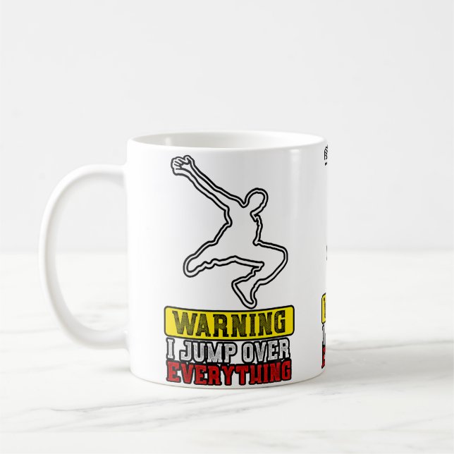 Mug Warning I Jump Over Everything - Free Running Park (Gauche)