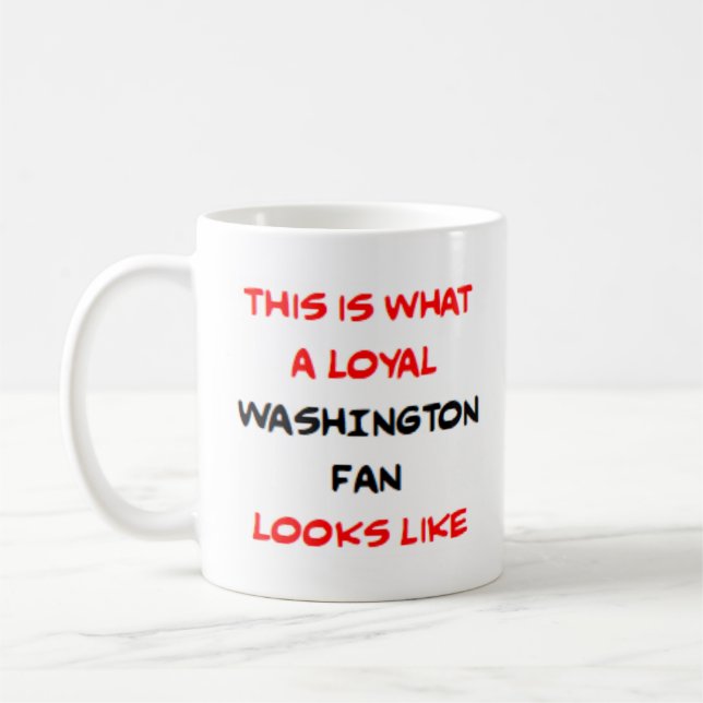 Mug washington fan, loyal (Gauche)