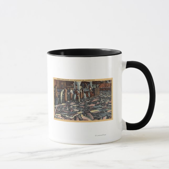 Mug Washington - Vue intérieure d'un Saumon (Droite)