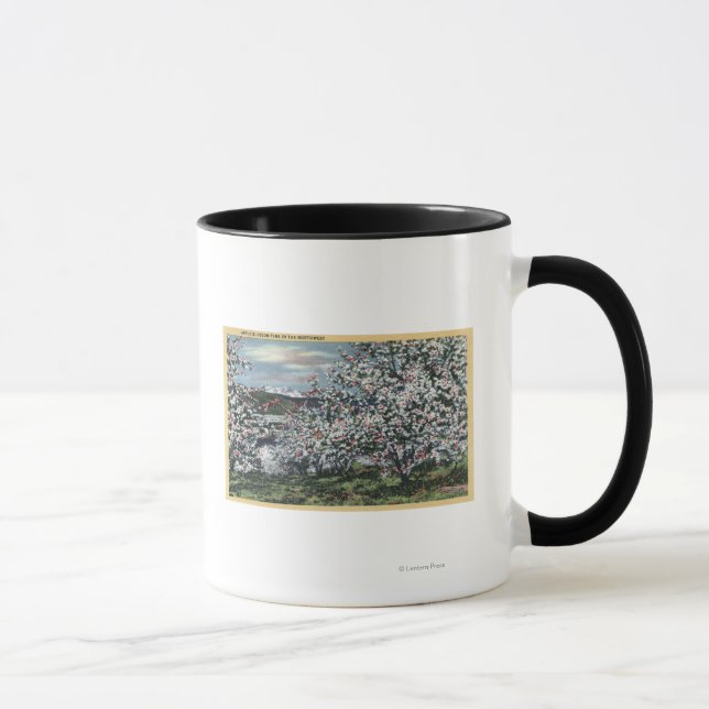 Mug Washington - Vue sur les pommiers en fleurs (Droite)