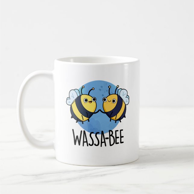 Mug Wassabee Funny Wasabi Bee Pun (Gauche)